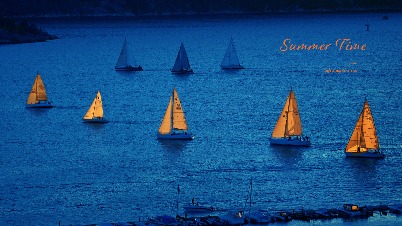 06 바다 위의 요트 C - Summer Time 여름배경화면