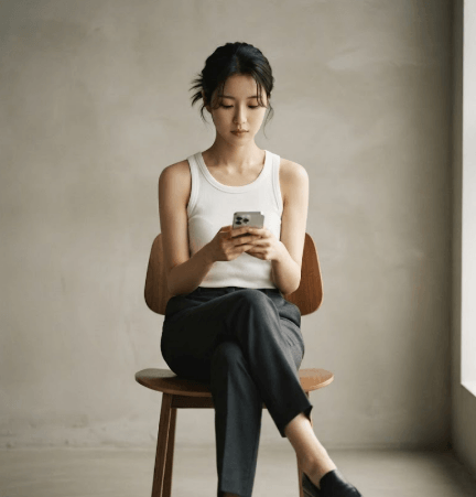 결합상품 요금제 스마트폰으로 확인하는 모습