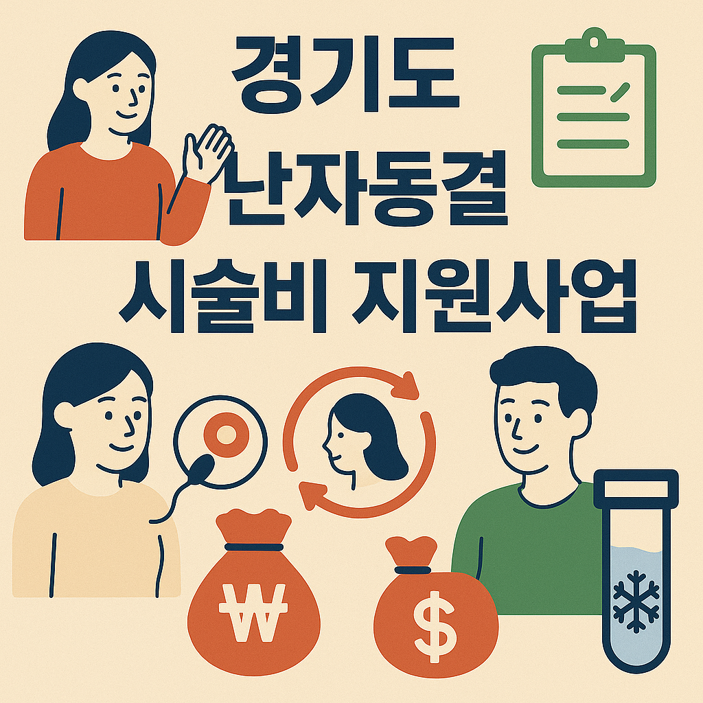 경기도 난자동결 시술비 지원사업 이미지