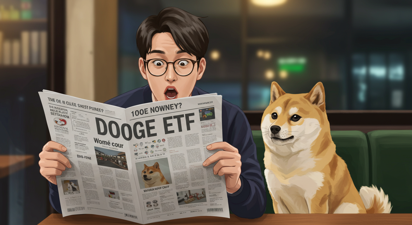 도지코인 ETF 뉴스에 놀라는 투자자