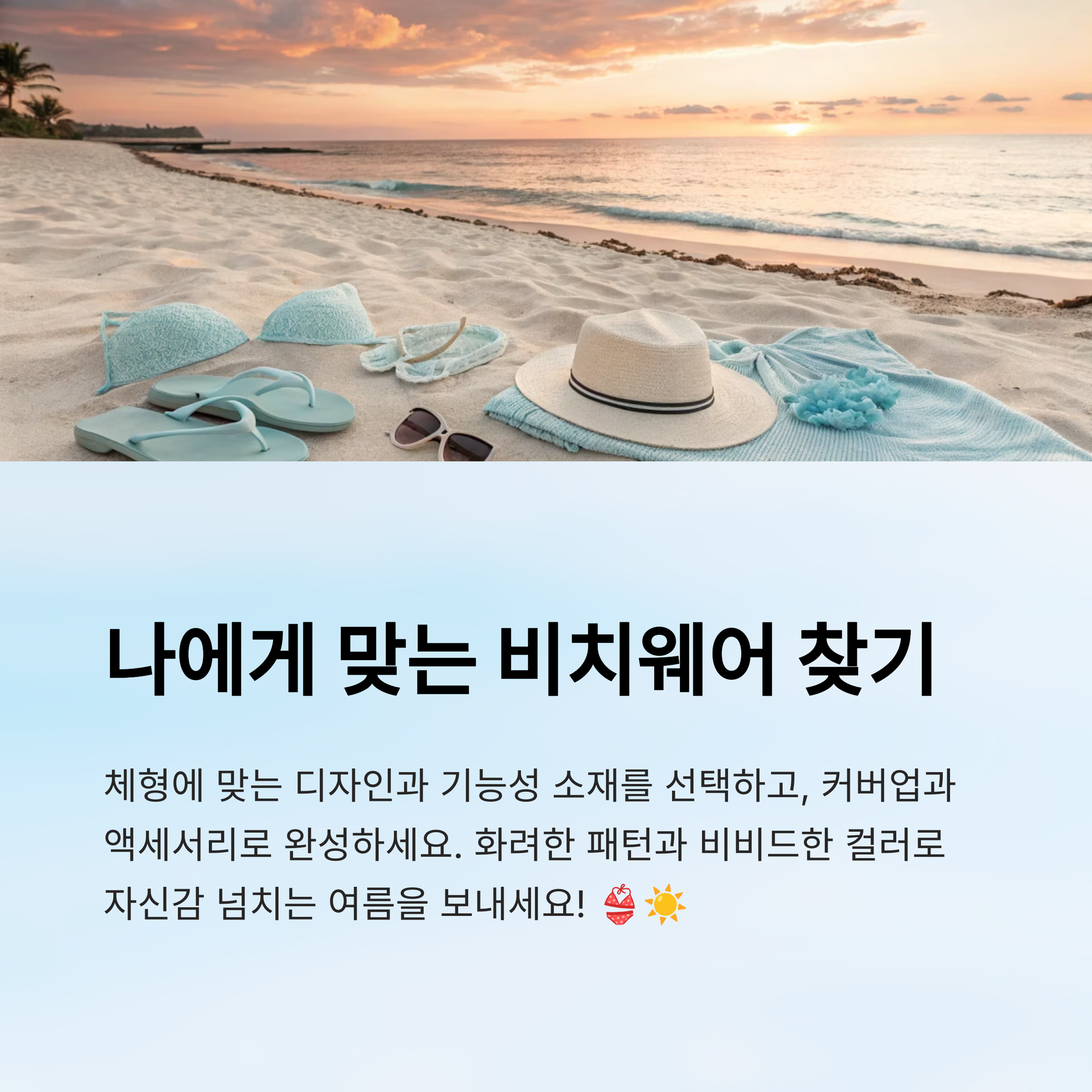 나에게 맞는 비치웨어 찾기