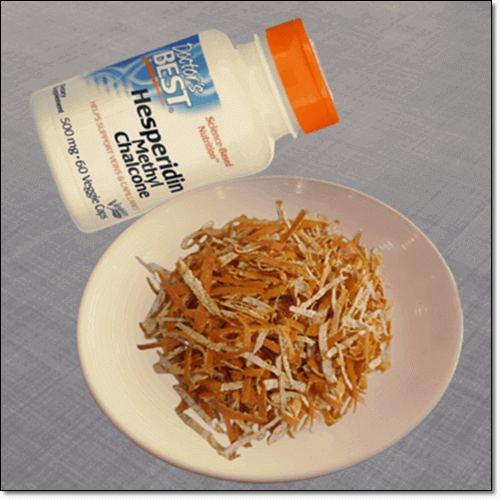 귤 껍질에 풍부한 헤스페리딘