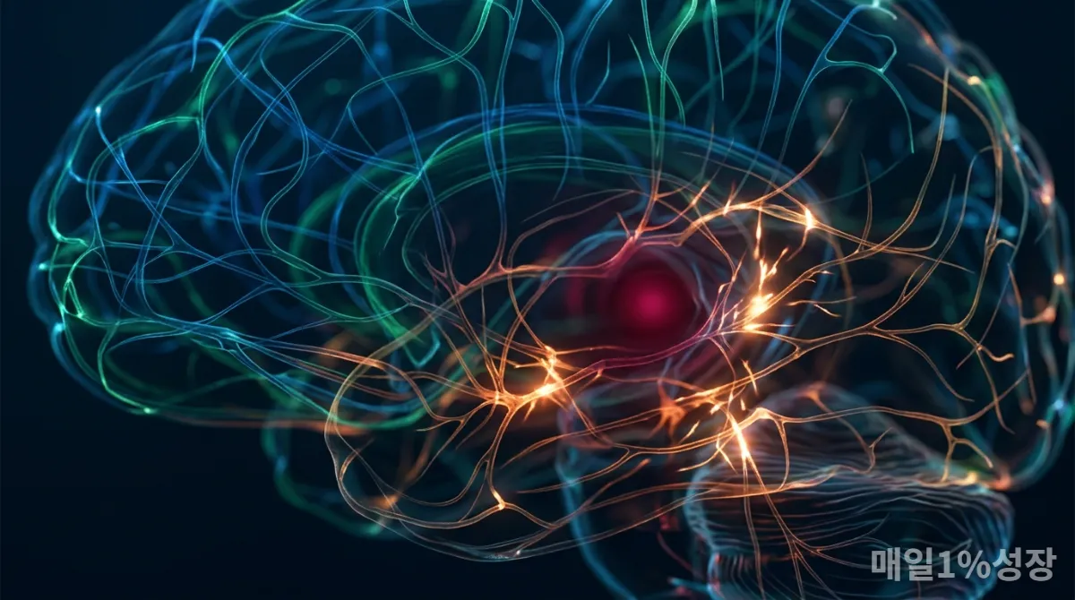 스트레스에 반응하는 뇌의 신경망과 활성화된 부위