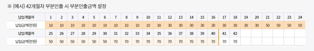 2025 청년도약계좌 부분인출 신용가점 일시납입 안내