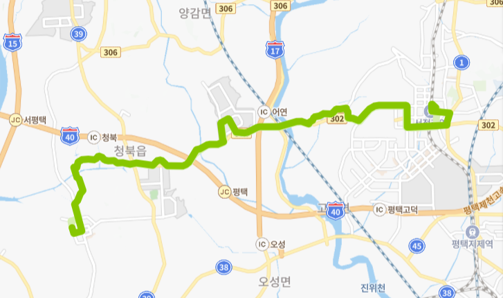 평택-663번-버스-노선-지도