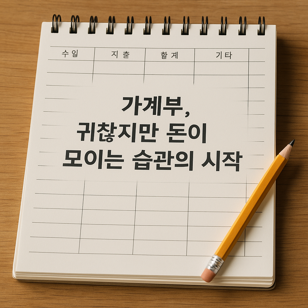 가계부, 귀찮지만 돈이 모이는 습관의 시작