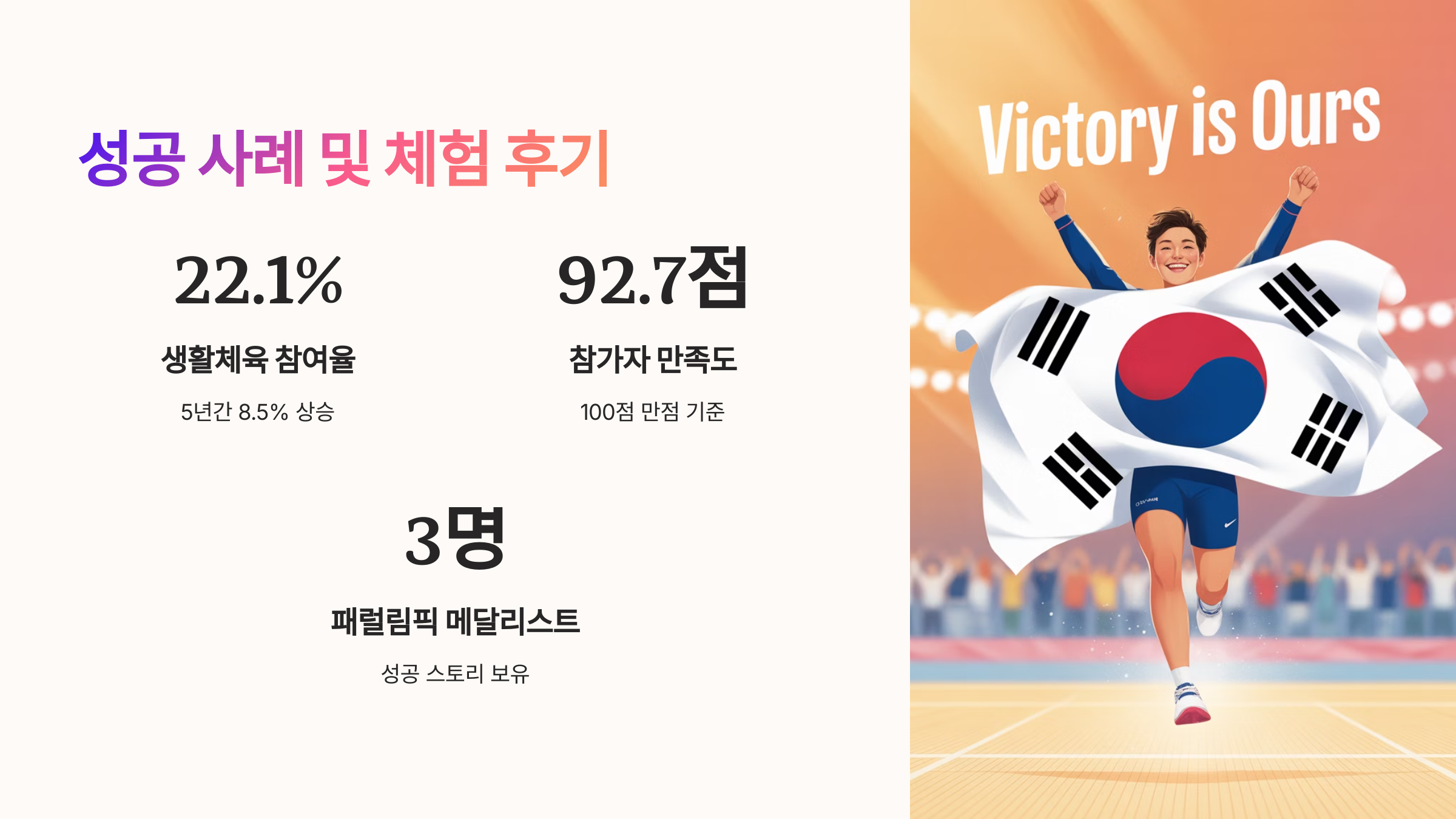 성공 사례 및 체험 후기