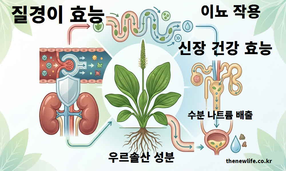 질경이 효능 이뇨 작용 신장 건강