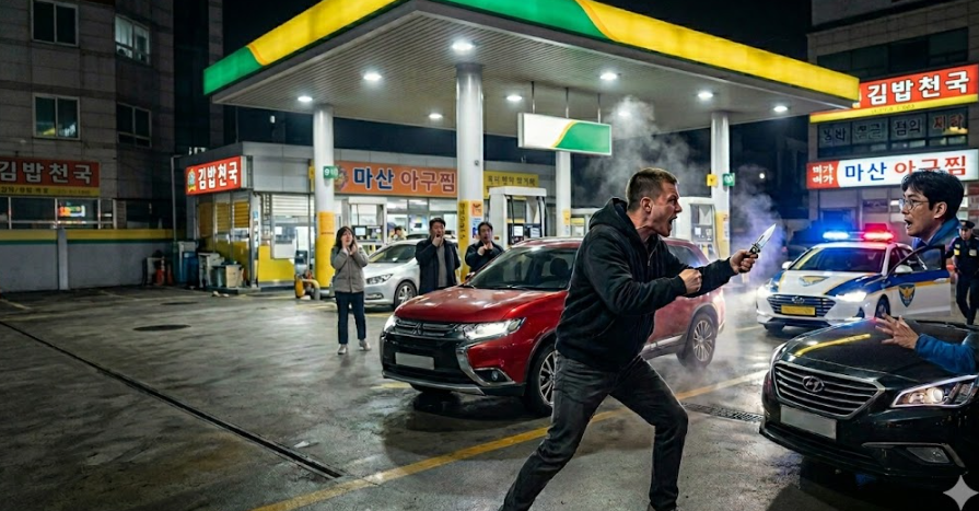 주유소 흉기 위협 사건 정리