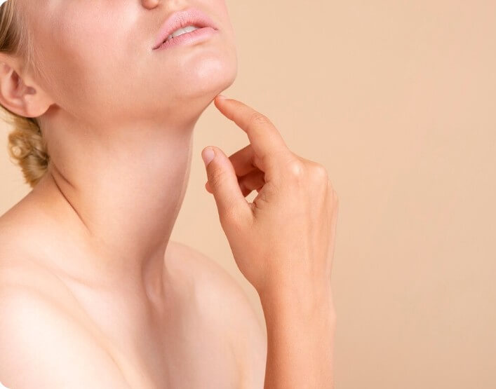 피부가 고운 여성