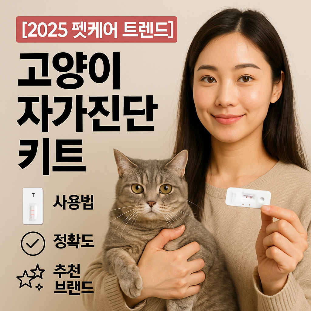 [2025 펫케어 트렌드] 고양이 자가진단 키트 ｜ 사용법&middot;정확도&middot;추천 브랜드