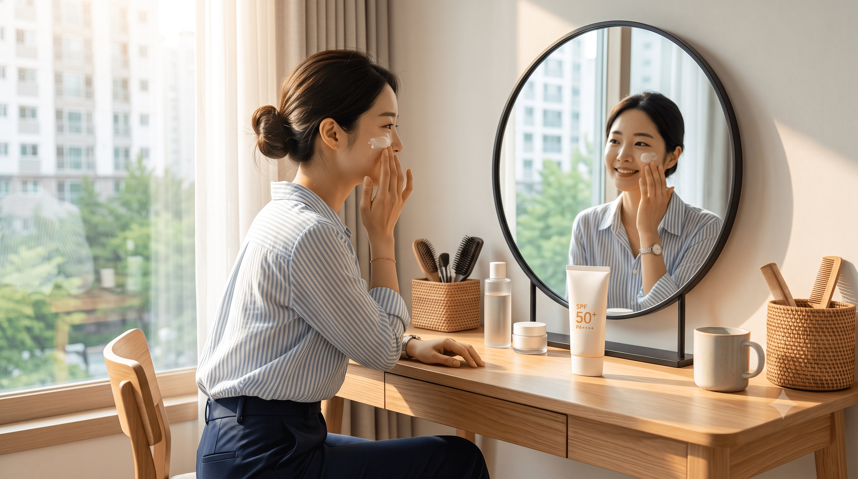 일상용 선크림은 편안한 사용감과 꾸준함이 중요합니다
