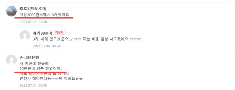 비립종 제거 비용