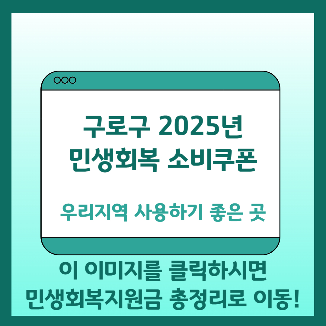 민생회복 소비쿠폰 총정리