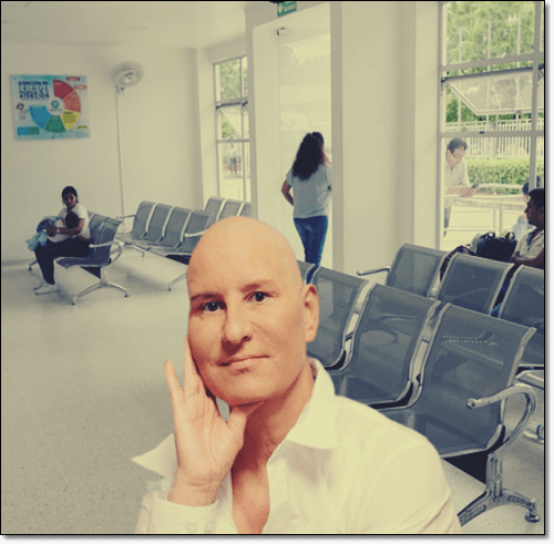 항암 치료 중인 남성