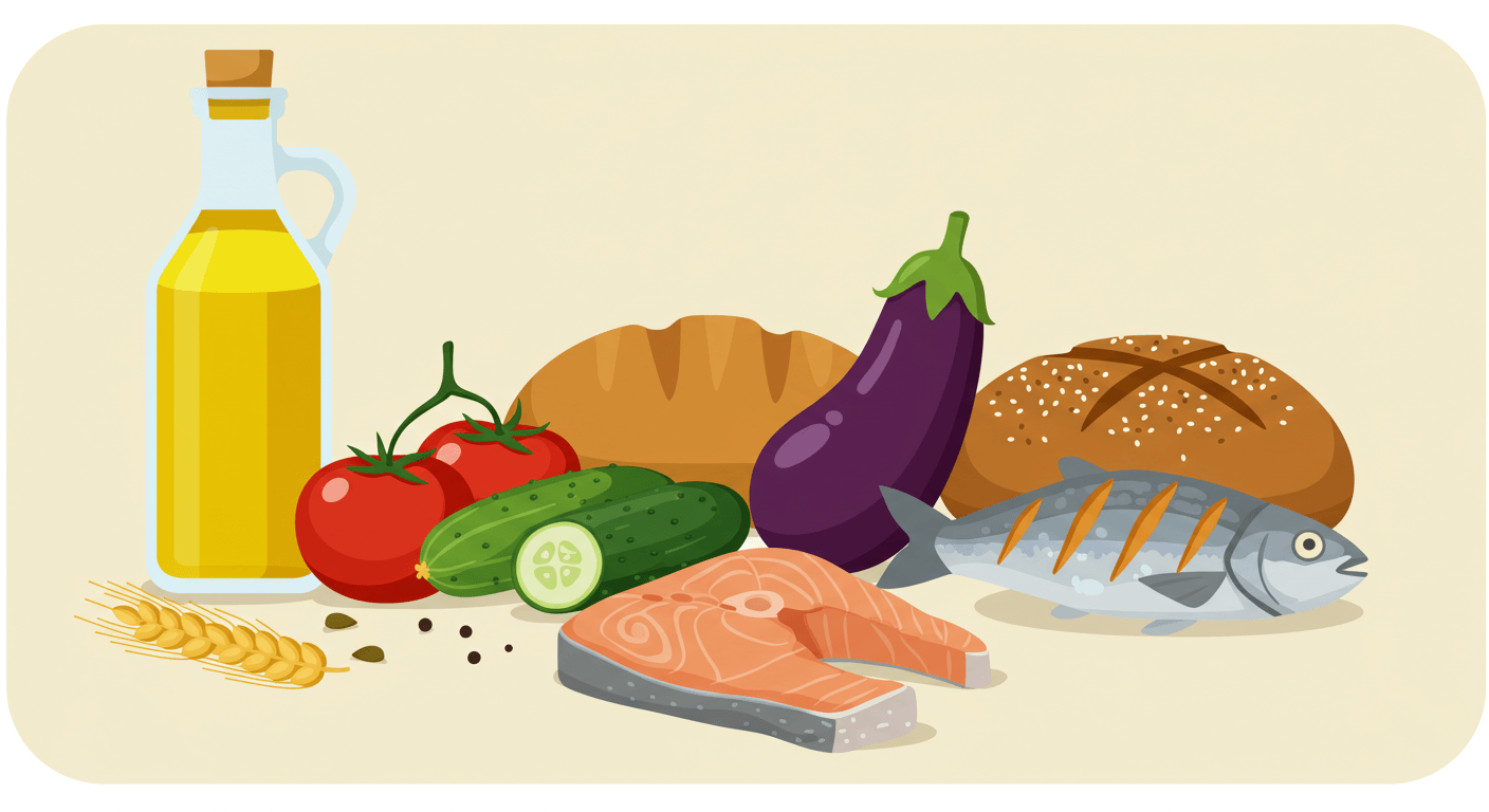 지중해식 식단의 핵심 원칙