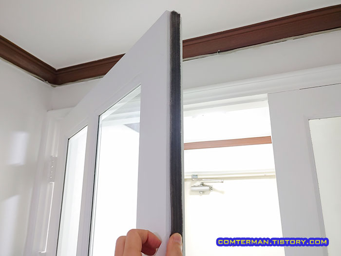 중문 모헤어 부착