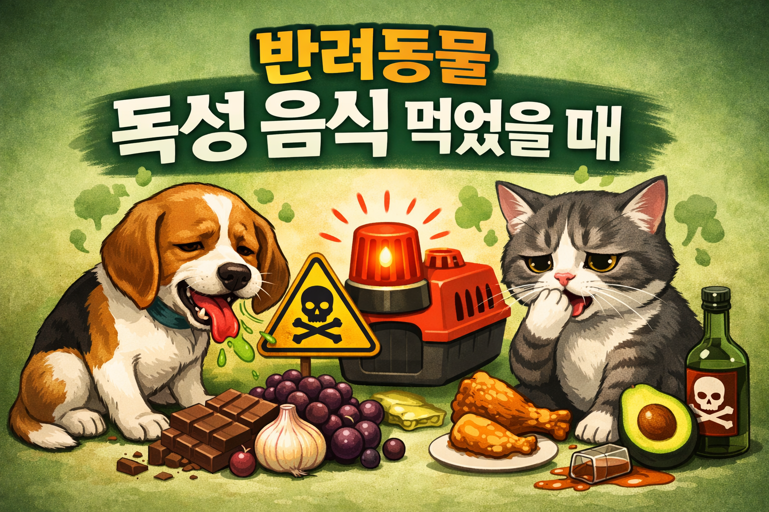 반려동물 독성 음식 먹었을 때