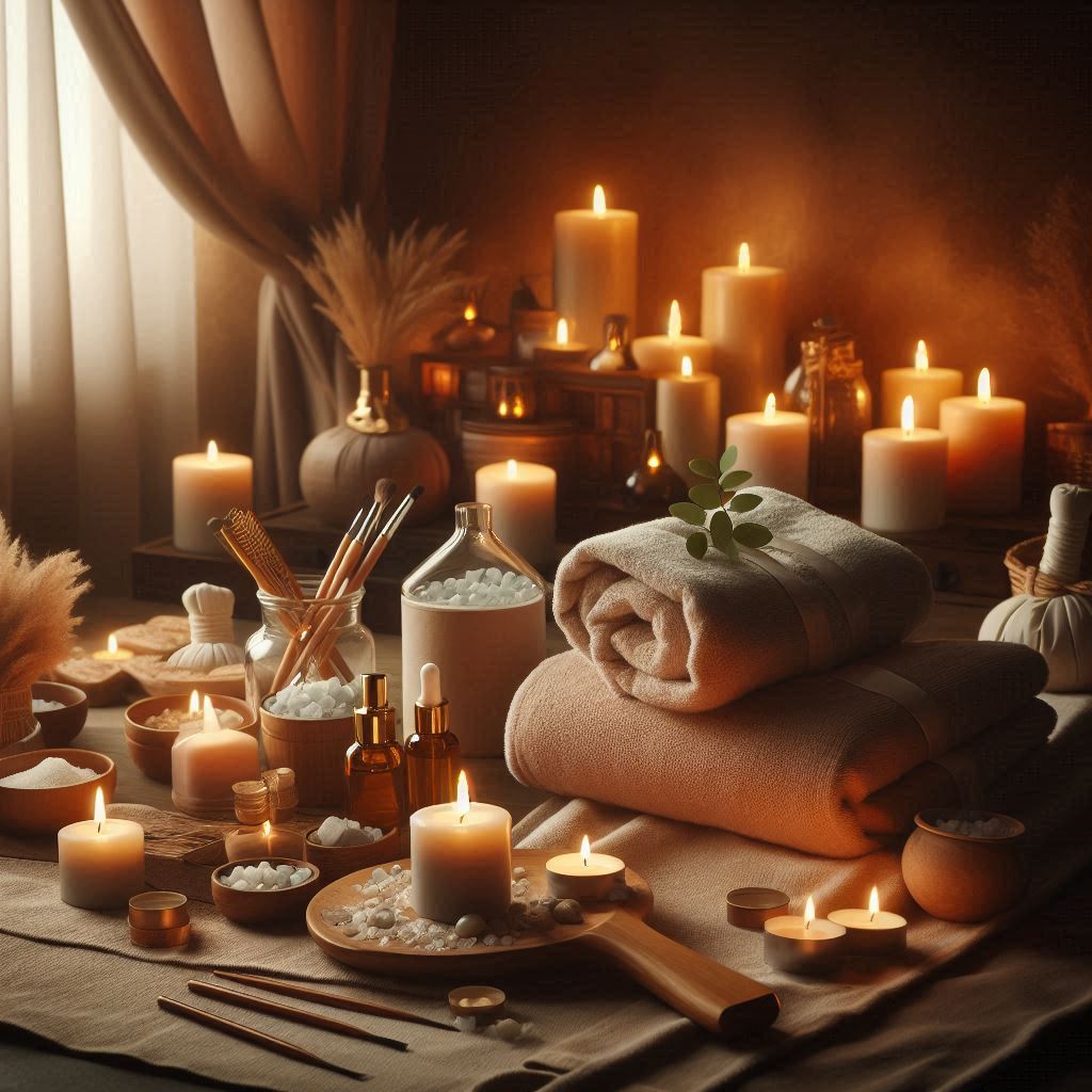 피부,체형관리 샵 배경