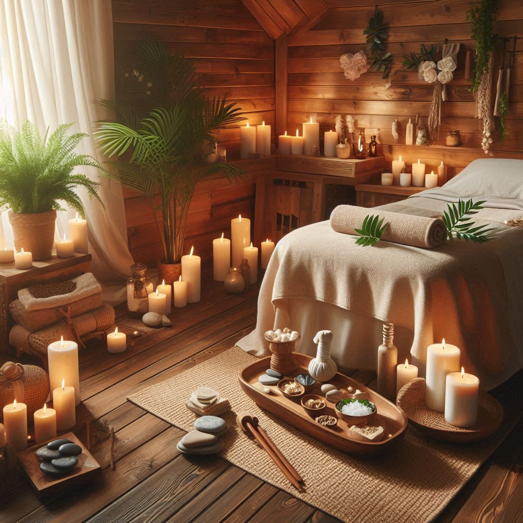 피부,체형관리 샵 배경