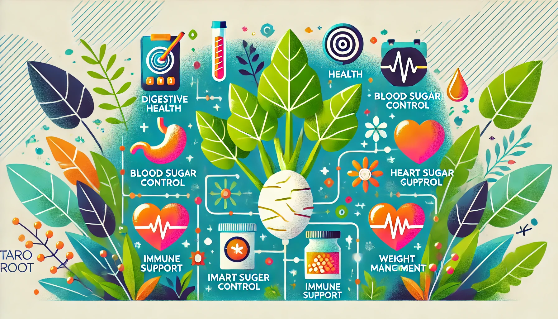 타로 뿌리의 주요 효능