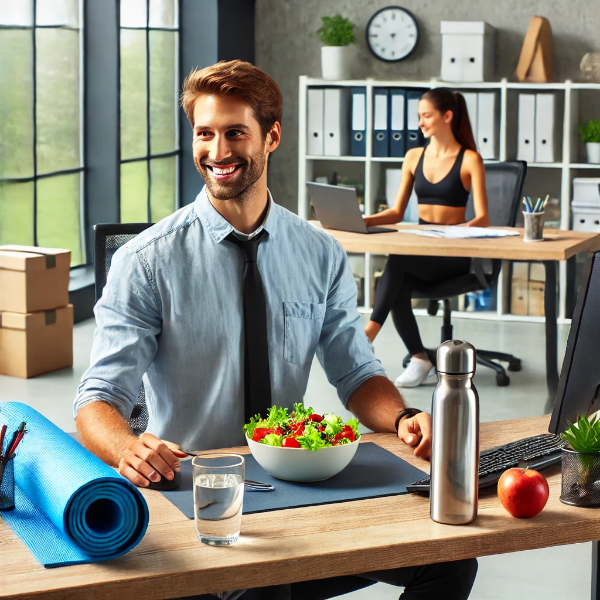 직장인들이 다이어트 하는 이미지