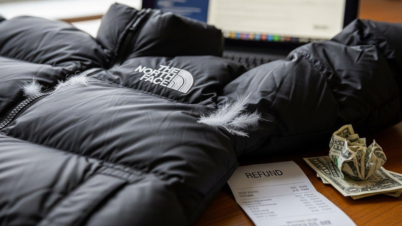 노스페이스 패딩 환불