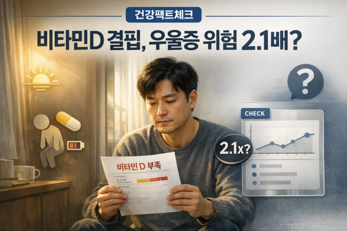 비타민D 결핍이 우울증 위험 2.1배 높인다는 말, 어디까지 사실일까