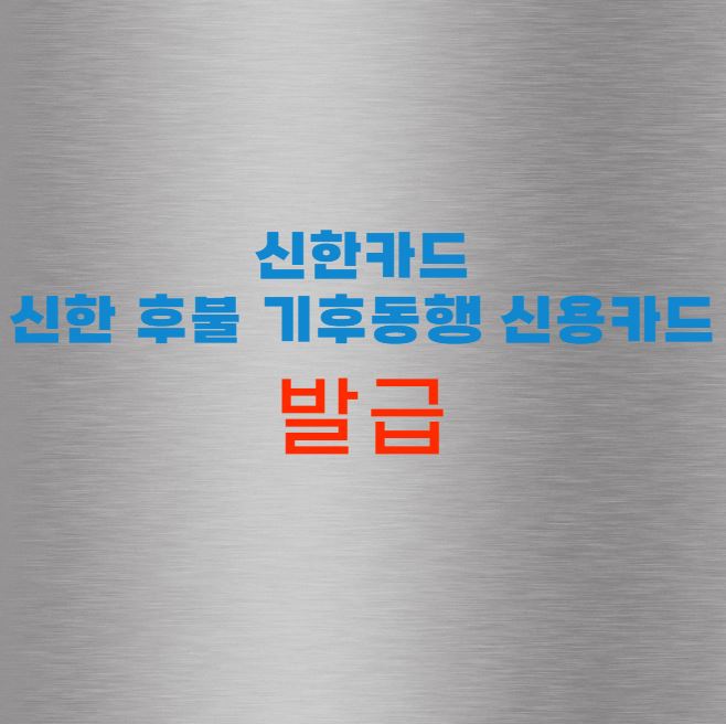 신한 후불 기후동행 신용카드
