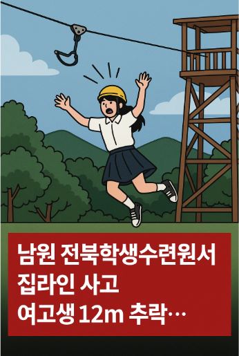 집라인 추락 사고 관련 사진