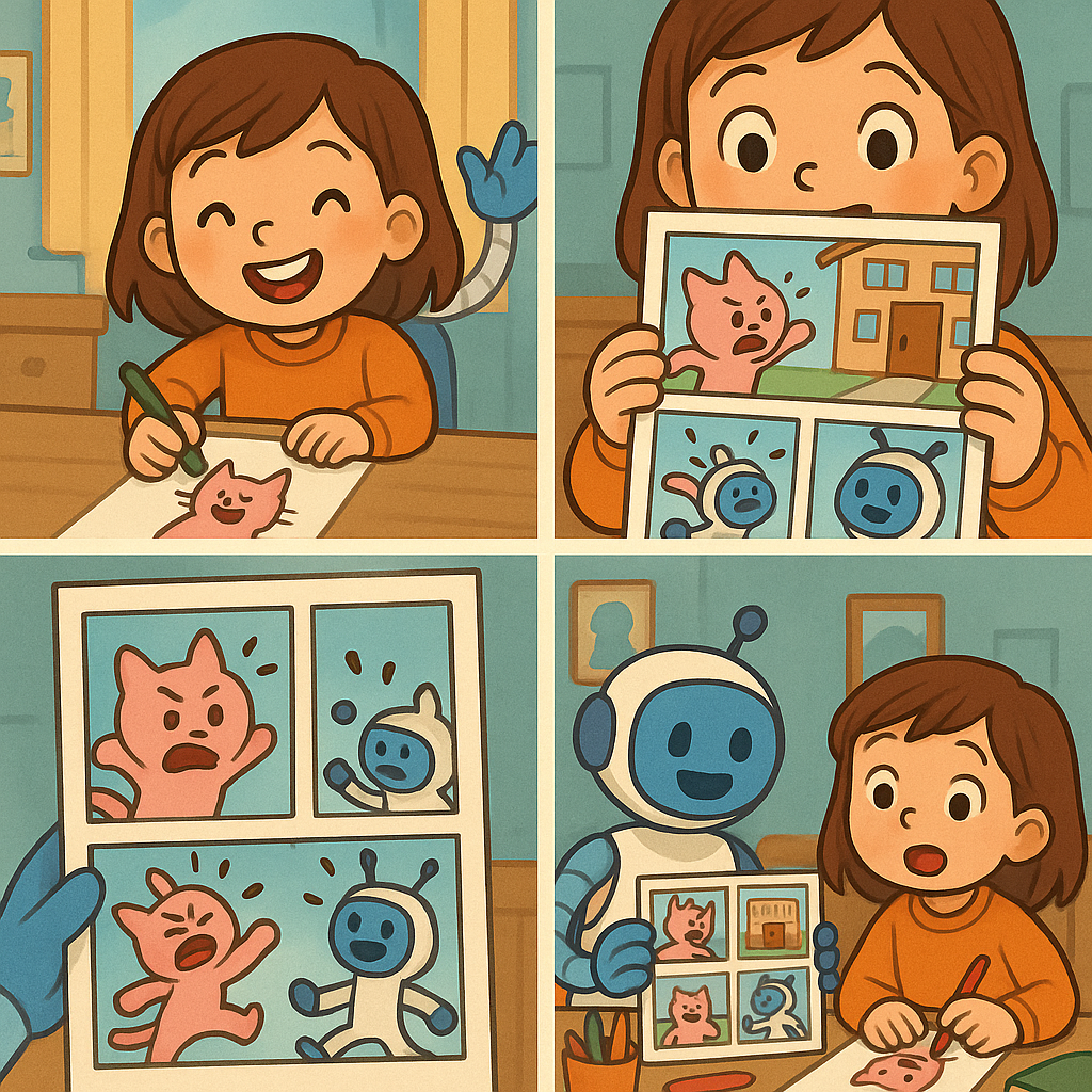 AI 그림으로 만화 만들기-캐릭터와 대사를 내 마음대로!