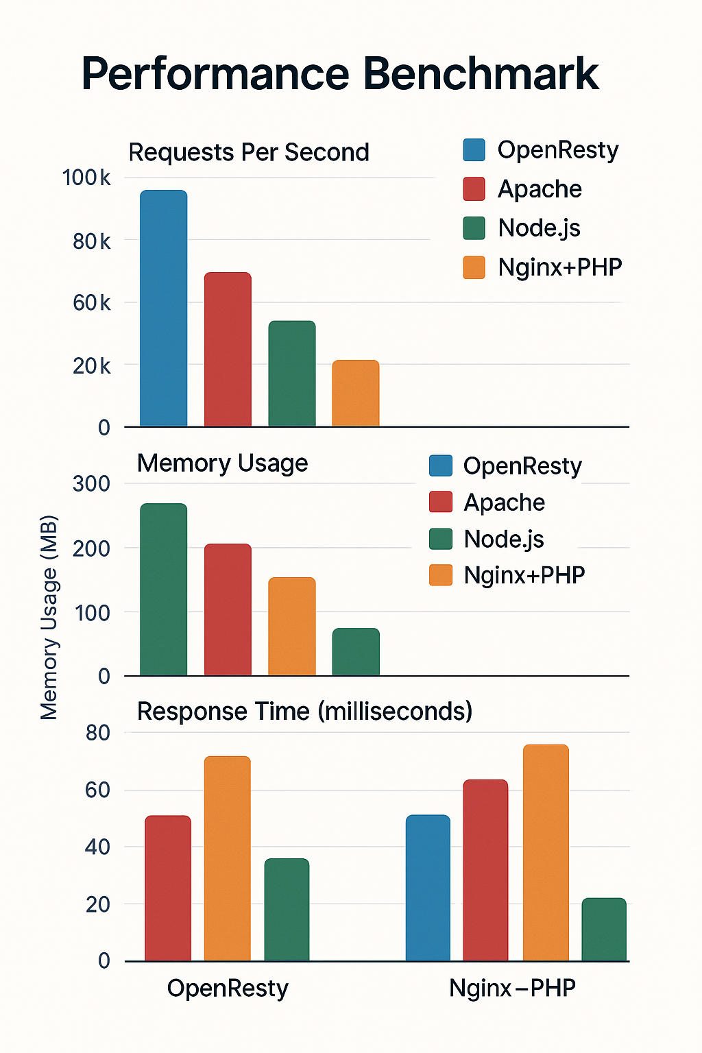 OpenResty API 서버 성능 벤치마크 그래프