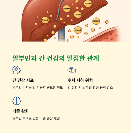 알부민과 건강한 간 기능의 관계