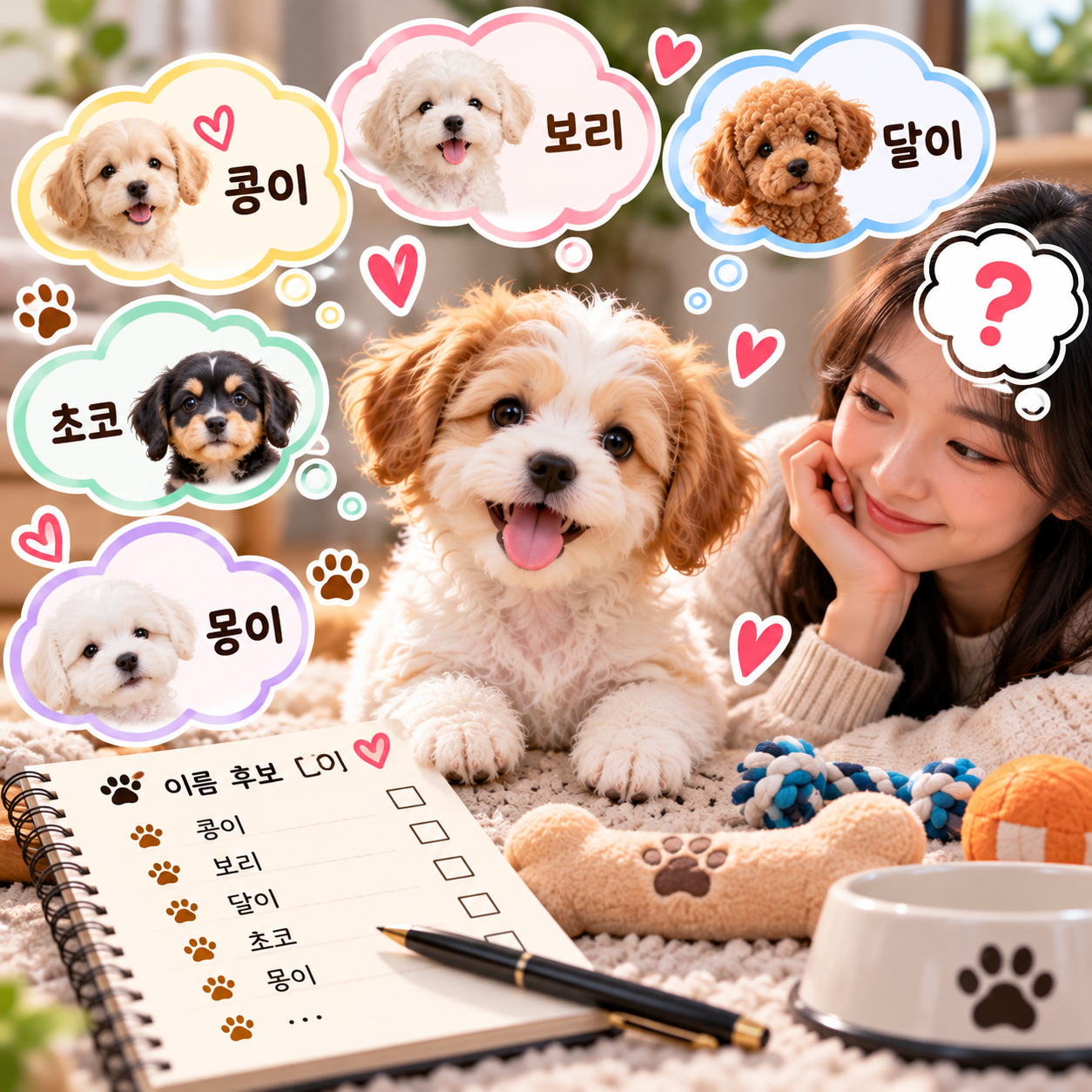 강아지 이름 정할 때 참고할 방법