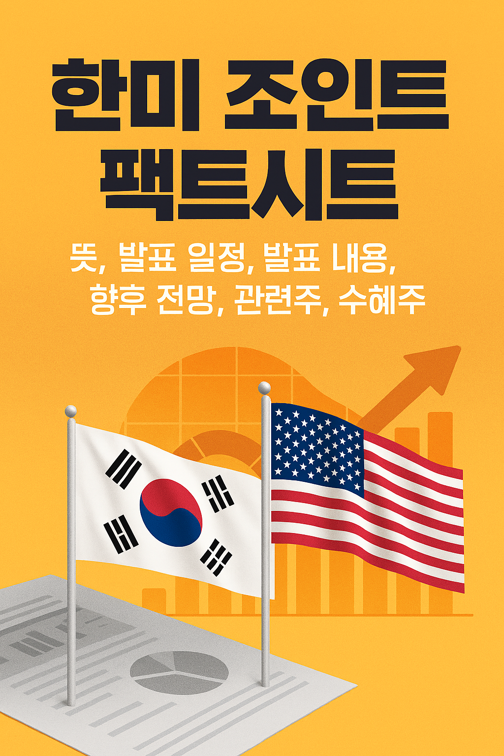 한미 조인트 팩트시트 뜻, 발표 일정, 발표 내용, 향후 전망, 관련주, 수혜주