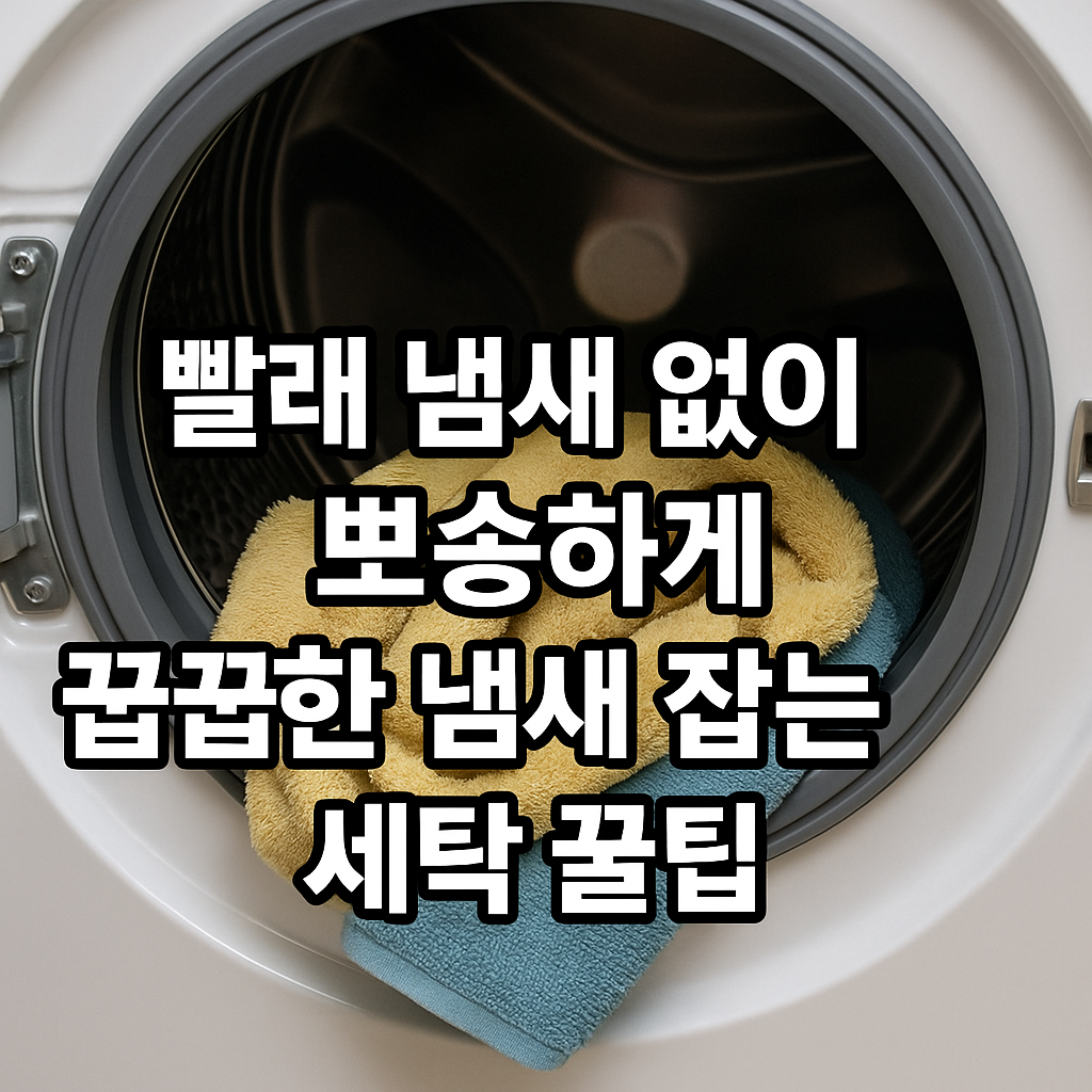 꿉꿉한 냄새 잡는 세탁 꿀팁