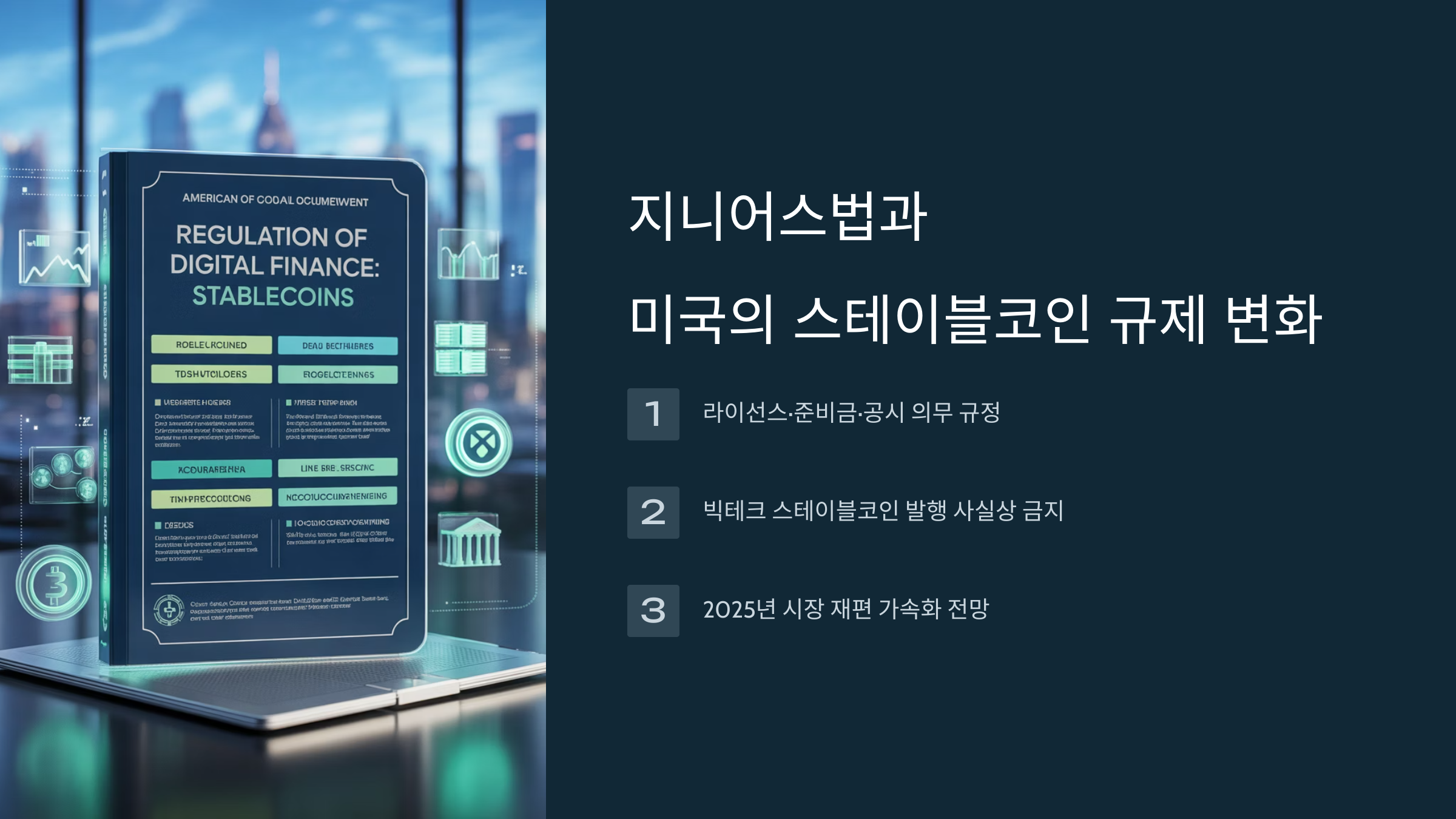 지니어스법과 미국의 스테이블코인 규제 변화