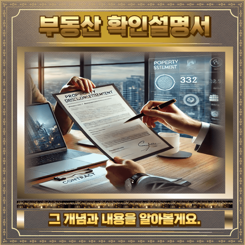 중개대상물 확인설명서