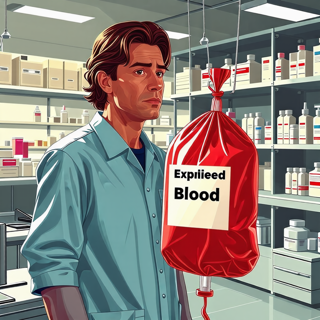 Use of Expired Blood Bag without Verification