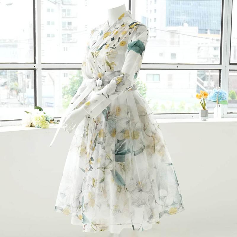 철릭원피스 (NO62) 생활한복 55~120사이즈 빅사이즈 반팔로 변경가능