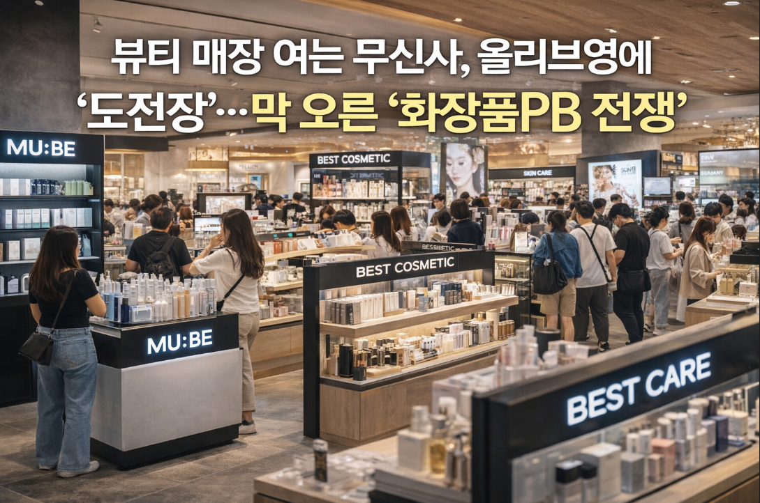 무신사 뷰티 매장 오픈, 올리브영 PB 전쟁 시작됐다