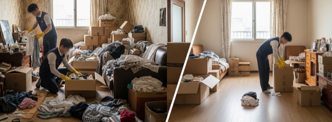 인제 고독사청소중