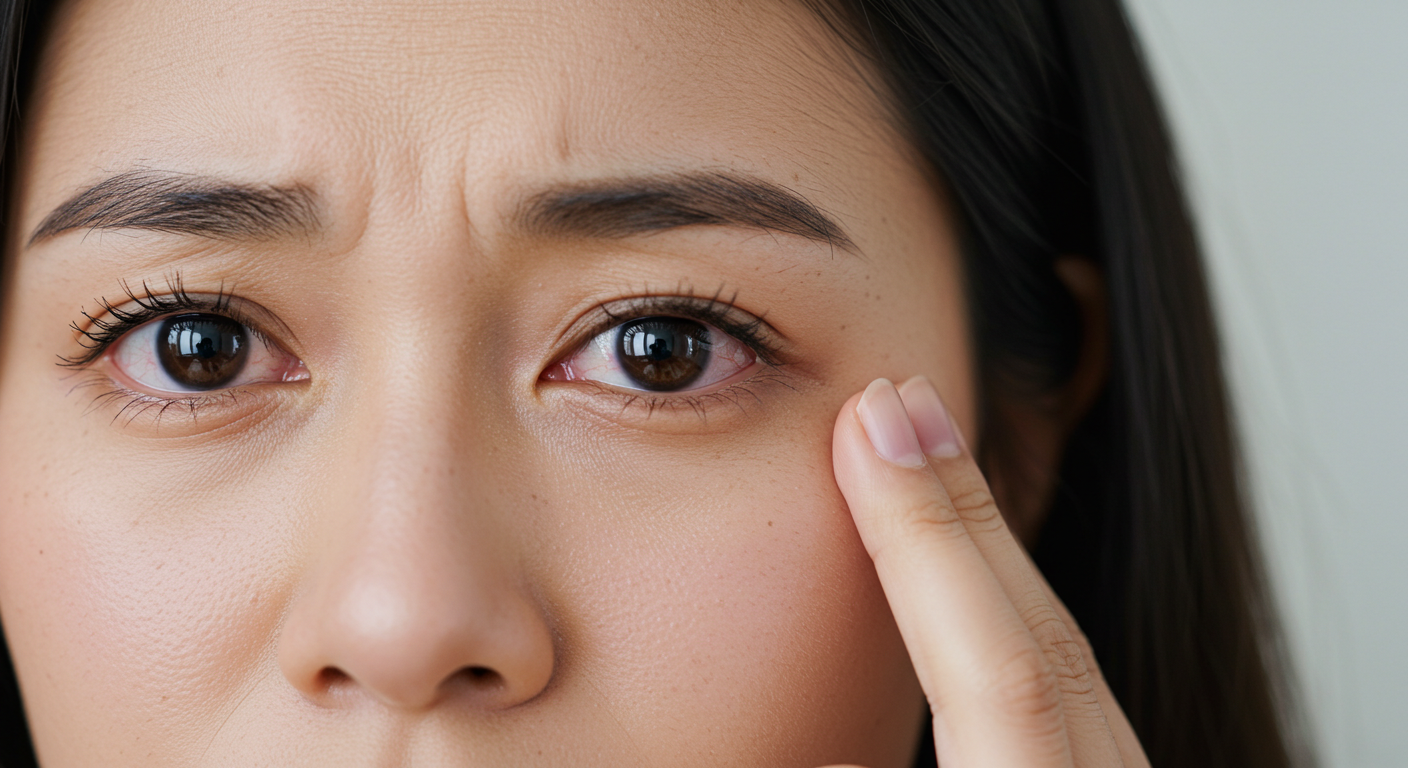 양쪽 눈이 간지럽고 눈물이 계속 흐르는 증상