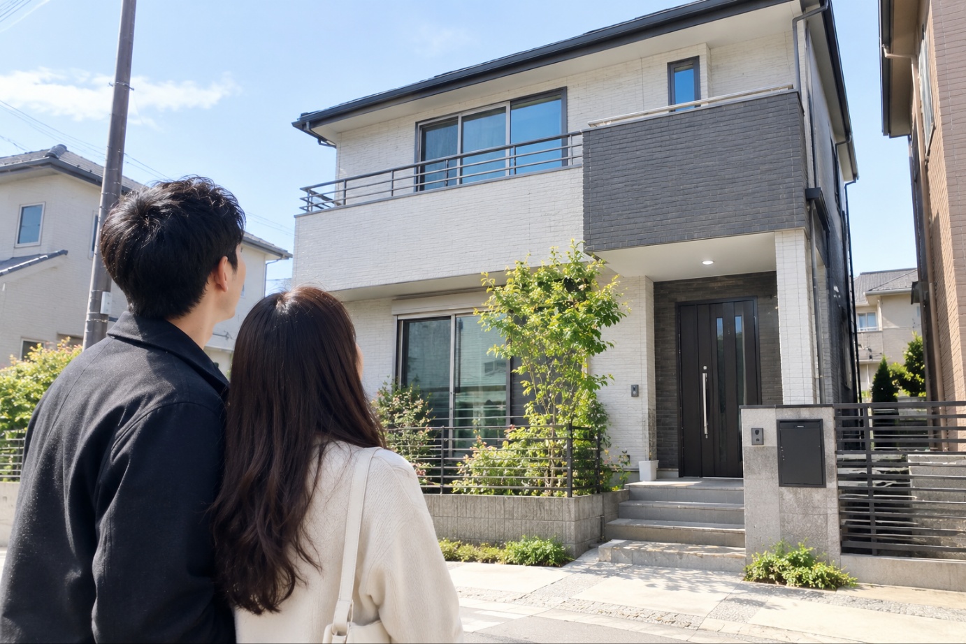 전세집을 보고있는장면