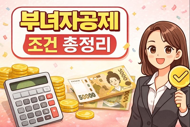 부녀자공제 뜻&middot;조건 총정리