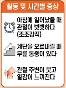 관절염 초기증상