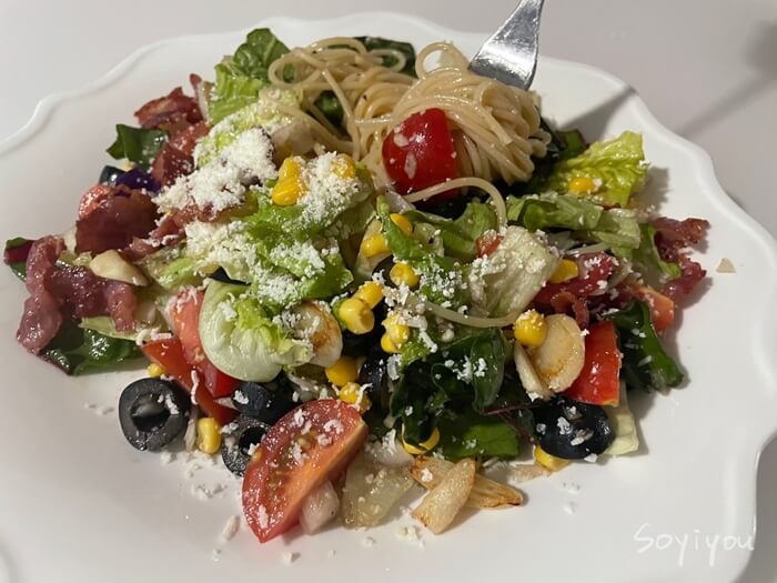 냉-파스타-완성