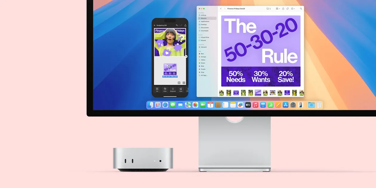 최대 120Gb/s 전송 속도를 지원하는 M4 Pro 모델의 Thunderbolt 5 포트