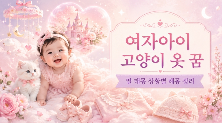 딸 태몽 임신 꿈 해몽 상황별 10가지 총정리