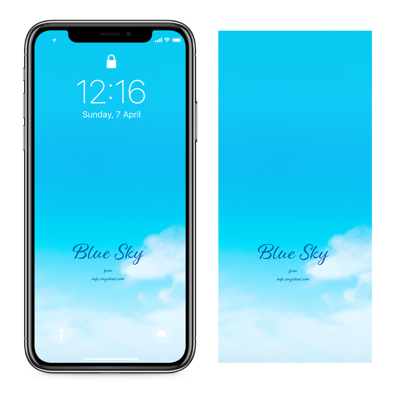 01 파란 하늘 C - Blue Sky 아이폰하늘배경화면